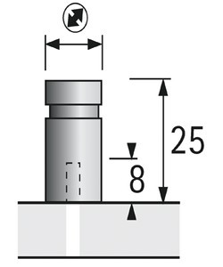 Möbelgriff -Monacum- 10mm Edelstahl
