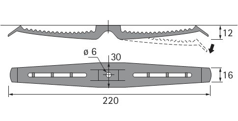 Kabelhalter doppelt ( 5 Stück )