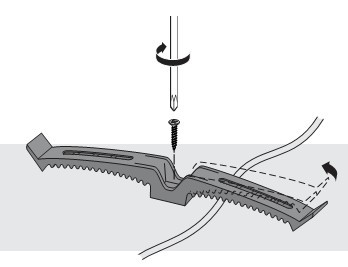 Kabelhalter doppelt ( 5 Stück )