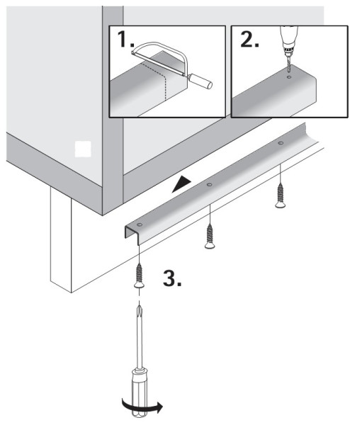 Führungsprofil WingLine 220 (unten) 2000mm silber