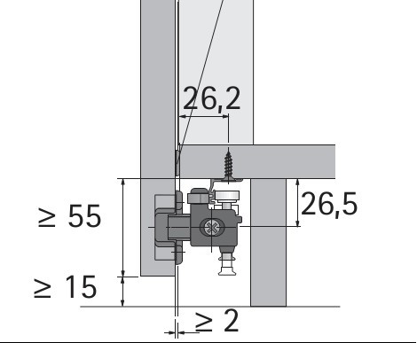 Führungsprofil WingLine 77 (unten) 2000mm silber