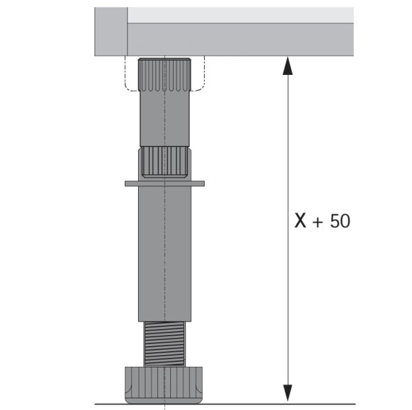 Adapter für Sockelverstellfuß