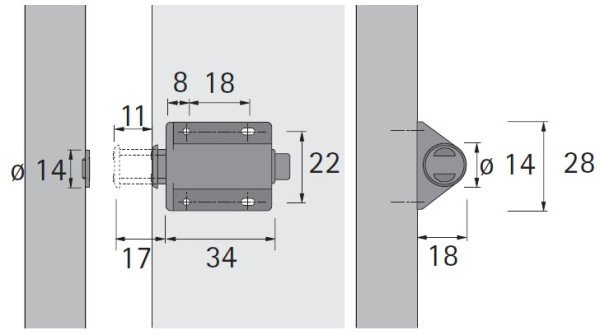 Druckmagnetschnäpper D1 / GP9