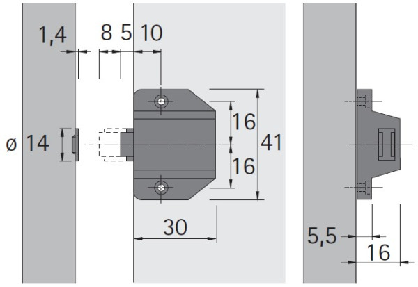 Druckmagnetschnäpper D7 / GP9