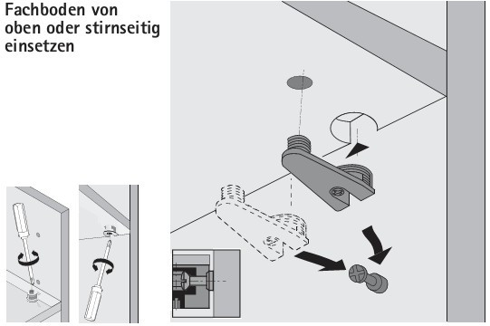 Exzenter Verbindungsbeschlag VB 36 für Böden 16mm