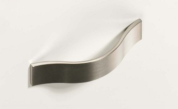 Möbelgriff -Genoa- Bohrabstand 128mm Edelstahl Optik
