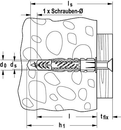 Universaldübel Fischer UX, 10 x 60 mm (50 Stück )
