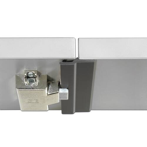 Türanschlagleiste grau RAL 7035 für 5mm Schloß 275cm