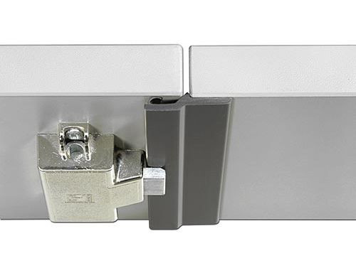 Türanschlagleiste graubraun RAL 8019 für 5mm Schloß 275cm