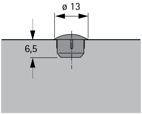 Abdeckkappen für 8mm Bohrdurchmesser weiß (50 Stück)