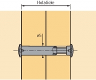 Verbindungsschraube vern. 29 - 39mm M4