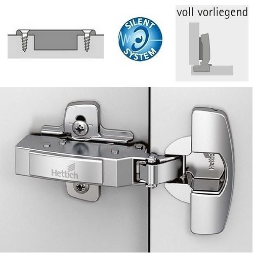 Topfscharnier sensys 8631i 95° für dicke Türen (Außenseite)