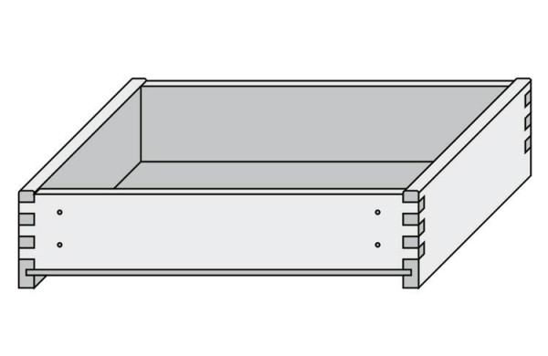Holzschubkasten Nennlänge 600mm Breite 500 bis 600mm