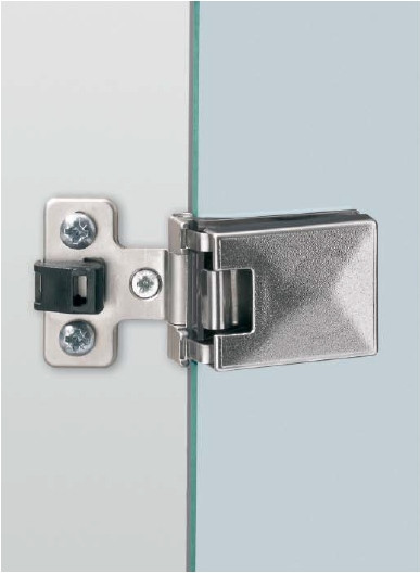 Glastürscharnier ET 5150 Z vernickelt matt