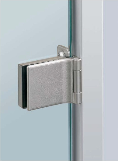 Glastürscharnier ET 5150 Z vernickelt matt