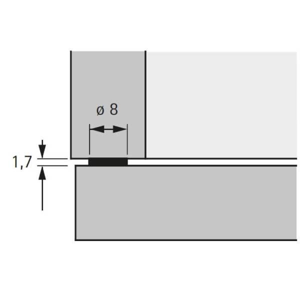 Anschlagdämpfer transparent (50 Stück)