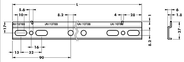 Aufhängeschiene 110mm