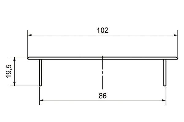 Lüftungsgitter, Länge 500mm, Lüftungsquerschitt 192cm²