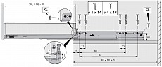 Actro 5D Vollauszug mit Silent System 480mm L bis 40kg