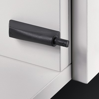 Push-To-Open Magnet zum Anschrauben, anthrazit, Langhub