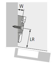 Winkeladapter für Kreuzmontageplatten 20°