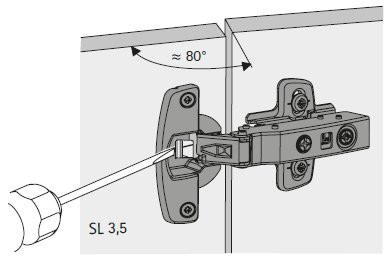 Öffnungswinkelbegrenzer für Sensys 8645i von 110° auf 85°