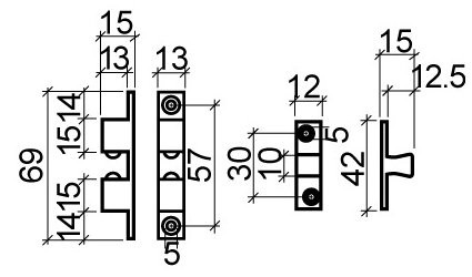 Doppelkugelschnäpper IDEAL 69mm vernickelt