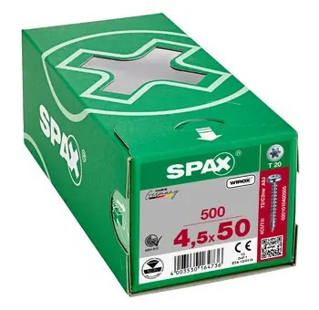 4,5 x 50mm TX20 PAN HEAD Vollgewinde (500 St.)