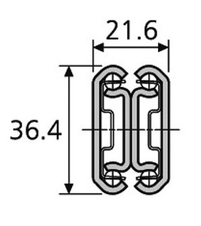 Kugelvollauszug Dual 3630 350mm (Garnitur)