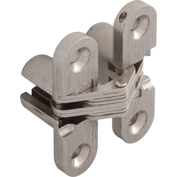 Möbel Einlass-Scharnier SOSS 10 x 43mm vernickelt