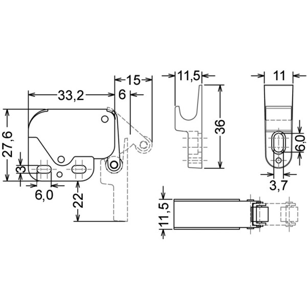 Druckrollschnäpper MINI-LATCH