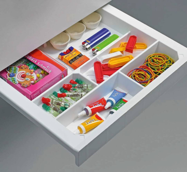 SmarTray Schreibmaterial-Schale 40 mm, Kunststoff, alufinish
