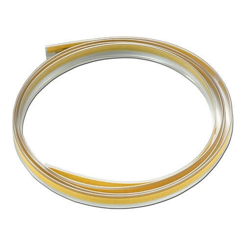 Dichtprofil gerollt, 16 mm, Transparent, 5000 mm