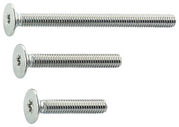 Möbelgriffschrauben mit Senkkopf M4 x 22mm (100 Stück)