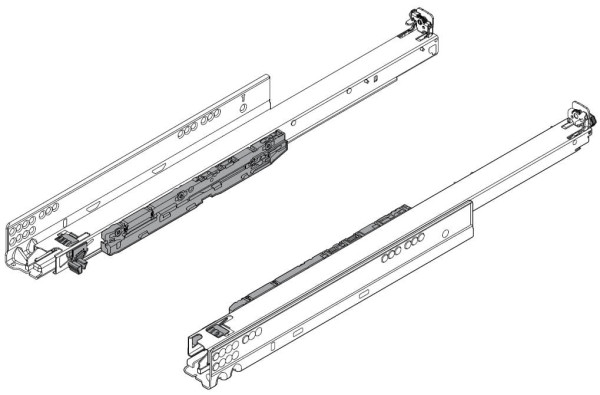 MOVENTO mit BLUMOTION S, Vollauszug 40 kg, NL=550, BLUM 760H5500S ZN