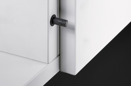 Push-To-Open Magnet zum Einbohren, anthrazit, Kurzhub