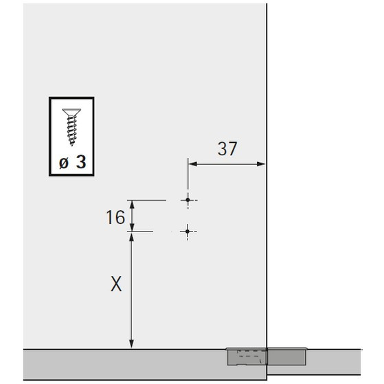 Klappenhalter KH (Länge 200mm)