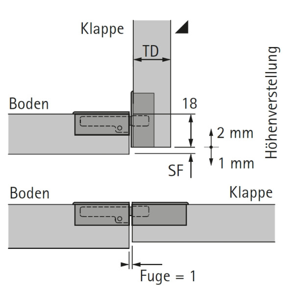 Klappenscharnier Markant 11