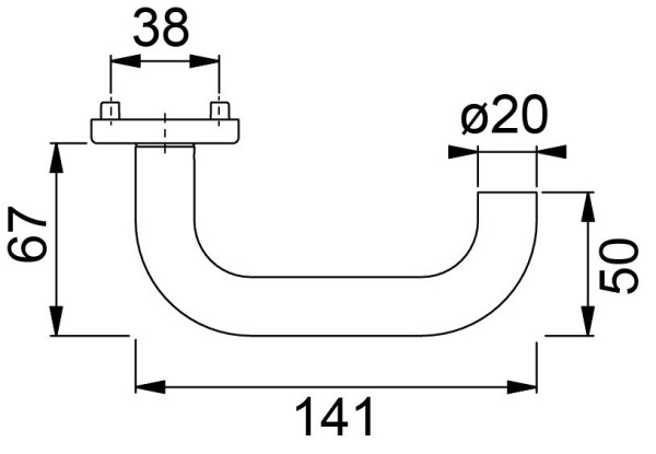 Drückergarnituren HOPPE E138Z/E42KV/E42KVS Paris BB-Lochung