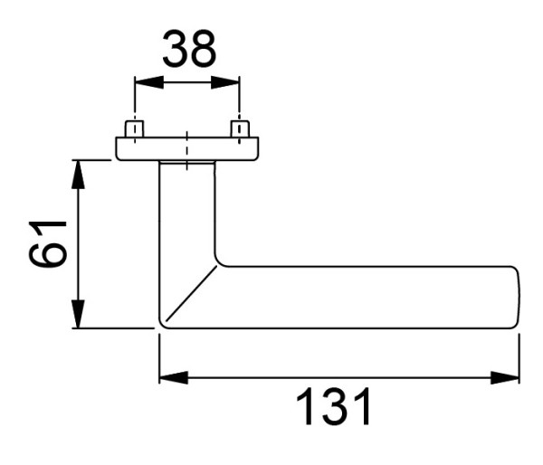 Drückergarnituren HOPPE E1140Z/E42KV/E42KVS Stockholm BB-Lochung