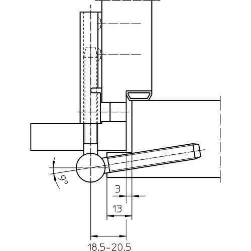 Rahmenteil V3400WF, vernickelt zu VARIANT-Bänder, ø 15 mm