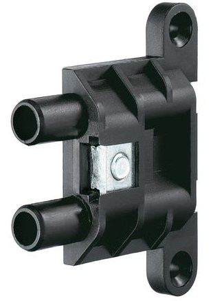 Anschraubtaschen V 3630 schwarz, Bauhöhe 6,8 mm