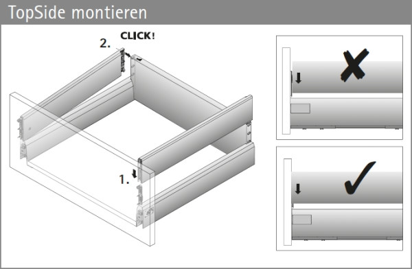 ArciTech 186mm - Nennlänge 500mm - Korpusbreite 500mm silber