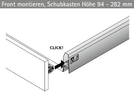 ArciTech 94mm - Nennlänge 500mm - Korpusbreite 350mm silber