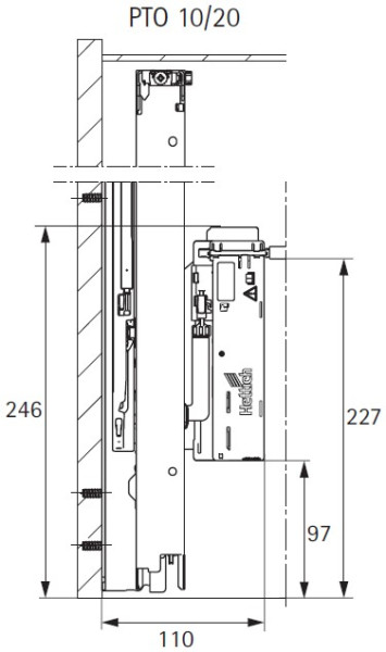 Öffnungssystem Push-to-open Silent 10kg für Actro 5D / Actro YOU