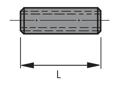 Gewindehülse 15mm M4