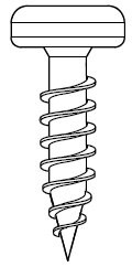 Spanplattenschraube BLUM, Flachkopf, Ø4,0mm x15mm, 100 Stück