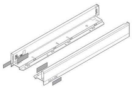 BLUM LEGRABOX pure Zargen-Set M , 770M6502S, NL 650mm