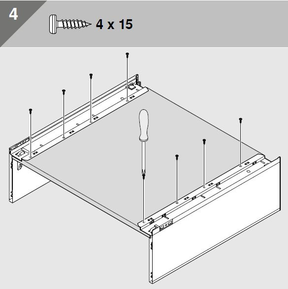 BLUM LEGRABOX pure Zargen-Set M , 770M6502S, NL 650mm