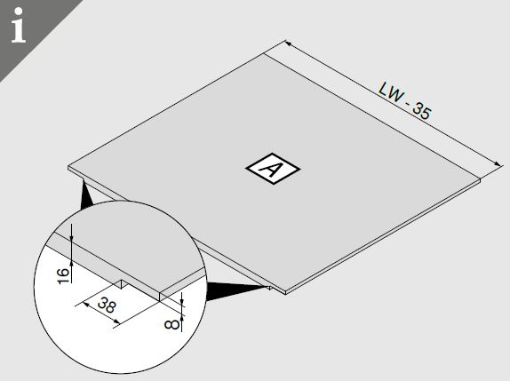 BLUM LEGRABOX pure Zargen-Set M , 770M6502S, NL 650mm